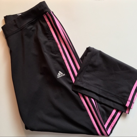 adidas Pants - Adidas Pink 💕and Black Track Pants